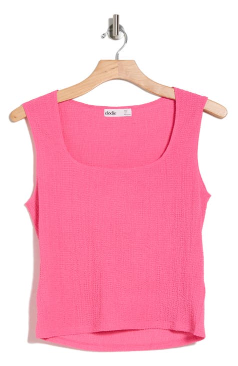 Square Neck Textured Tank