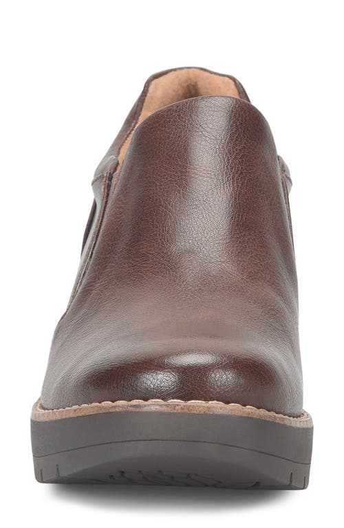 Eurosoft Fabri Wedge Slip-on In Dark Brown