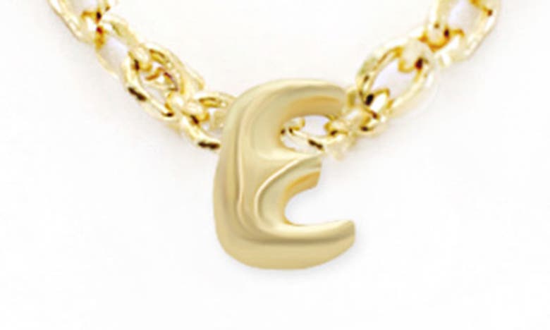 Shop Panacea Bubble Initial Necklace In Gold-e