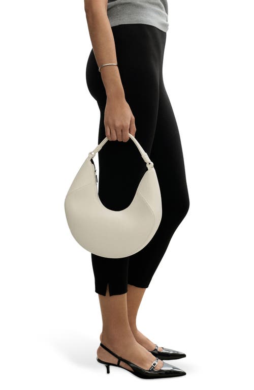 Mango Capri Leggings In Black