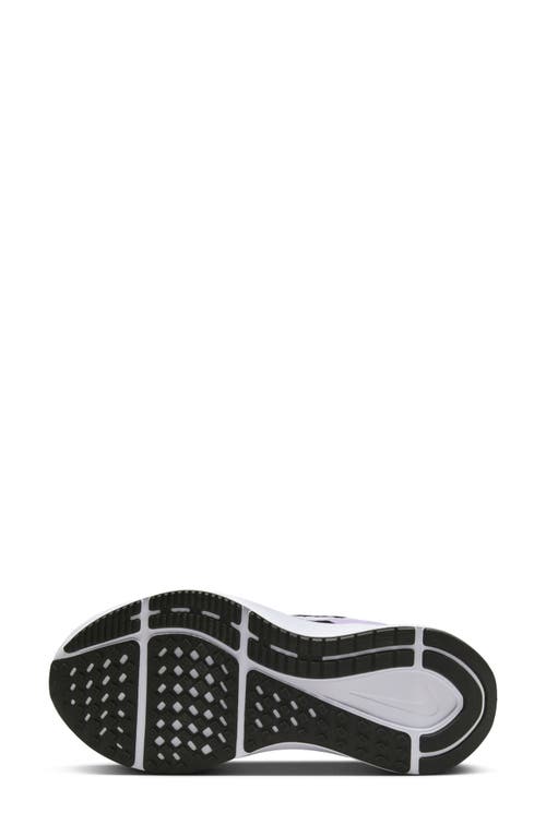 Nike Air Zoom Structure 25 Road Running Shoe In Black/lilac/white