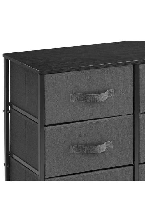 Sorbus 8-drawer Dresser In Black