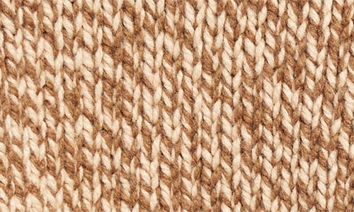 Shop Moncler Marled Virgin Wool Blend Turtleneck Sweater In Beige