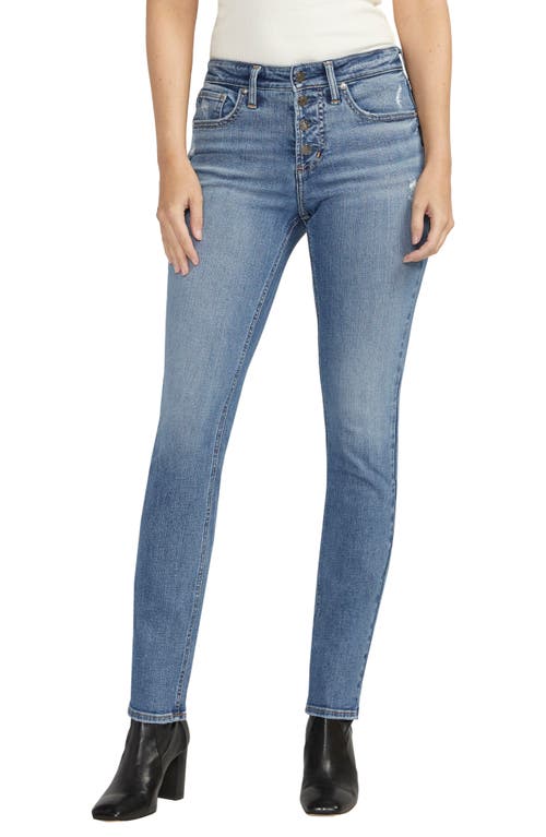 Silver Jeans Co. Most Wanted Mid Rise Slim Jeans in Indigo at Nordstrom, Size 34 31
