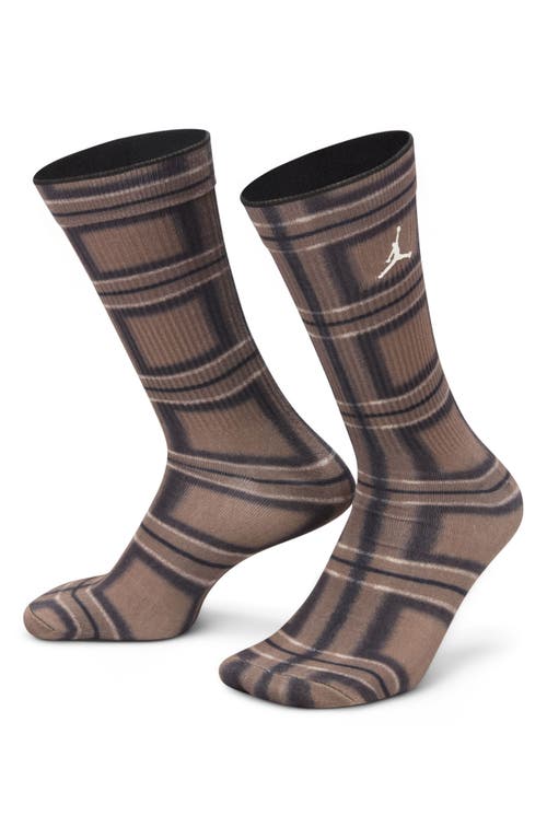 Shop Jordan Everyday Essentials Holiday Crew Socks In Archaeo Brown/brown/sail