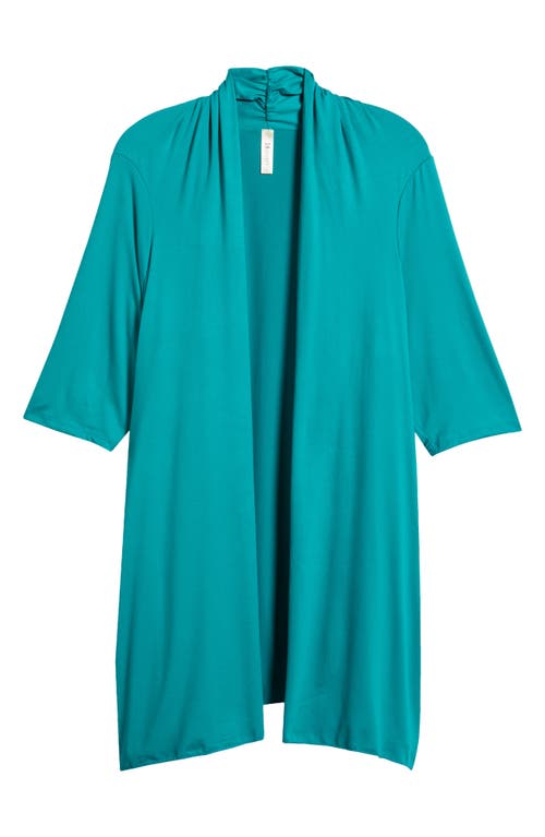 24SEVEN COMFORT APPAREL 24SEVEN COMFORT APPAREL OPEN FRONT LONG CARDIGAN 