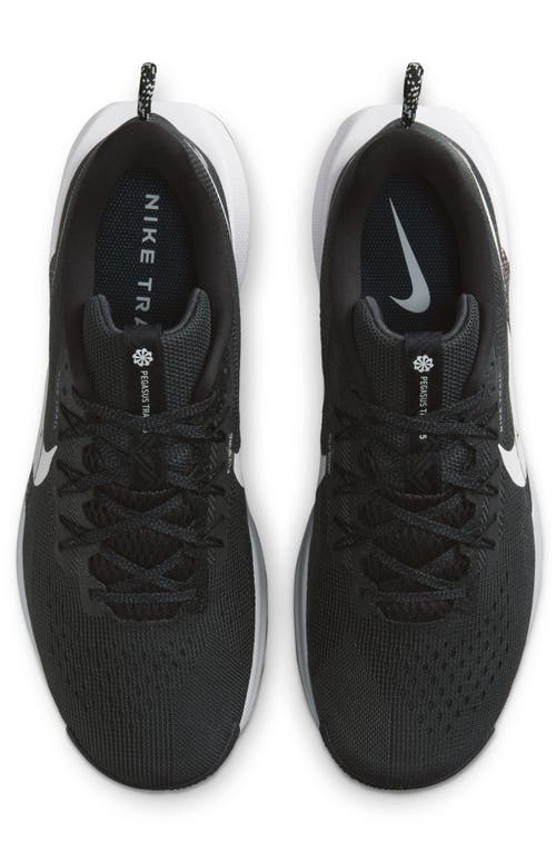 Shop Nike Reactx Pegasus Trail 5 Running Shoe In Black/anthracite/grey