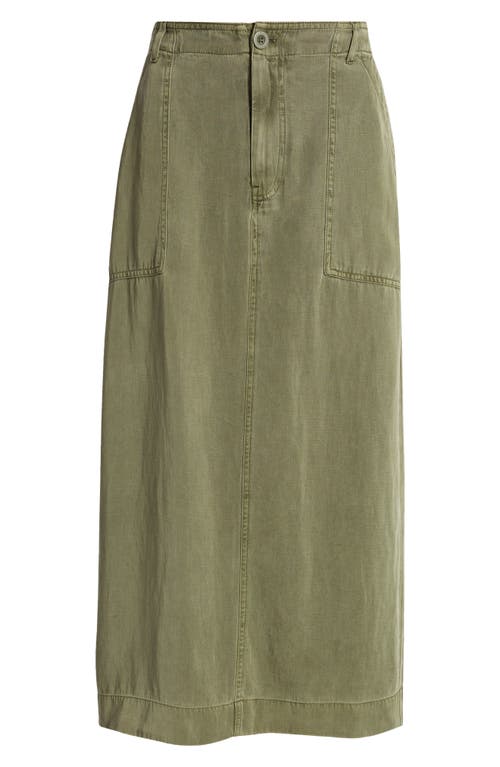 Shop Treasure & Bond Utility Maxi Skirt In Olive Kalamata