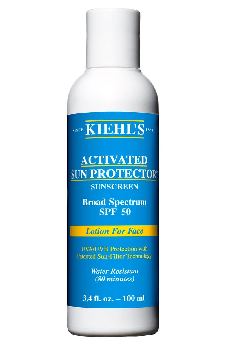 KIEHL'S SINCE 1851 'Activated Sun Protector' Sunscreen Broad Spectrum SPF 50 for Face, Main, color, No Color