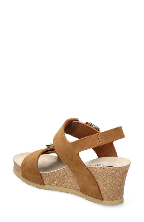 Mephisto Lissandra Platform Wedge Sandal In Tobacco
