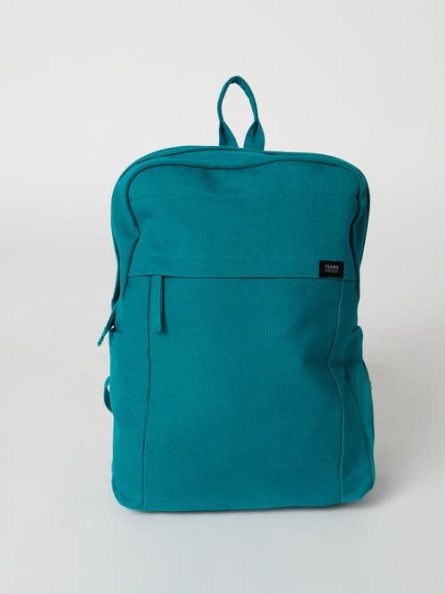 Shop Terra Thread Organic Cotton Backpack In Deep Sea Teal