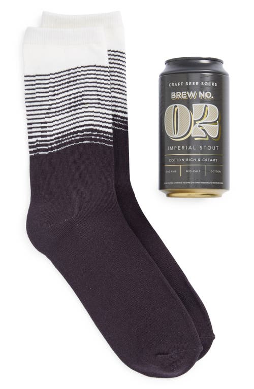 Imperial Stout Canned Socks in Black