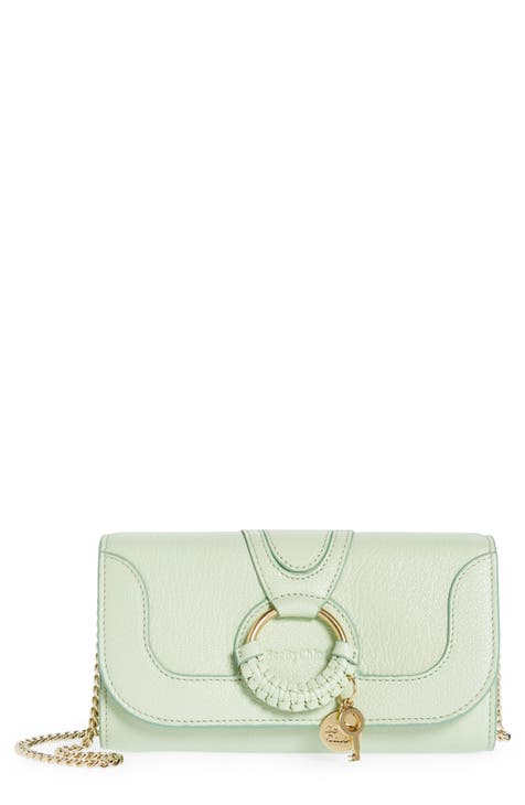 Chloe, Bags, Chloe Elle Large Clutch Bag With Chain Strap Nude