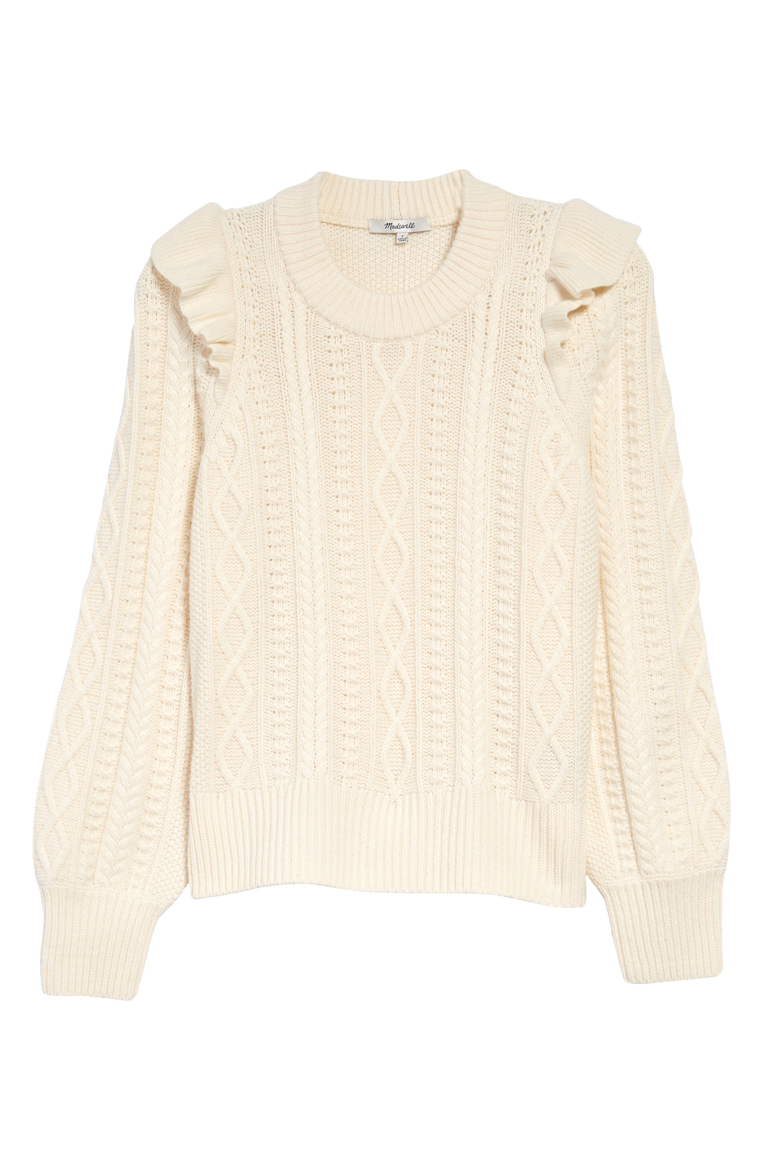 madewell ruffle sweater