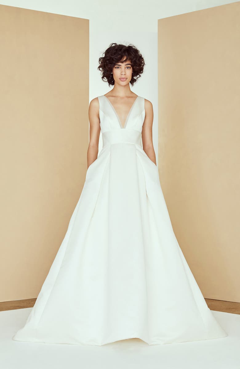 nouvelle AMSALE Hart Satin Ballgown Wedding Dress | Nordstrom
