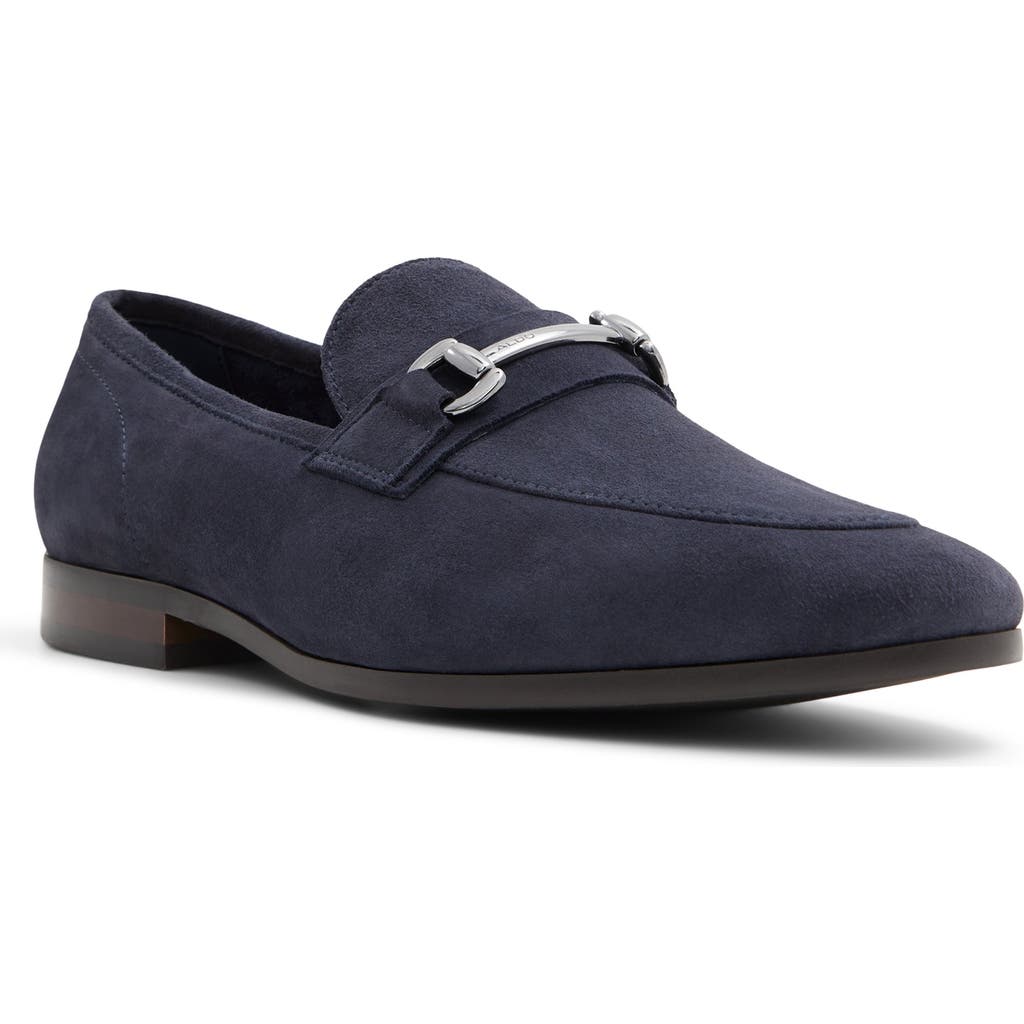 Shop Aldo Mullberry Apron Toe Bit Loafer In Navy