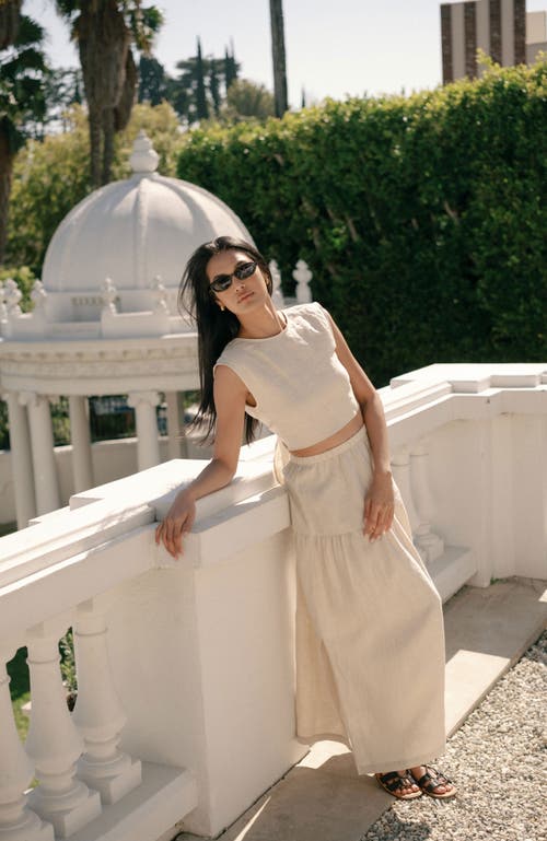 Whimsy + Row Valentina Top In Oatmeal