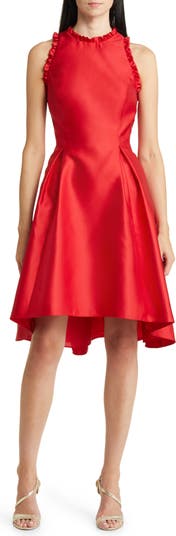 Adrianna Papell Ruffle Pleat Mikado Cocktail Dress Nordstrom