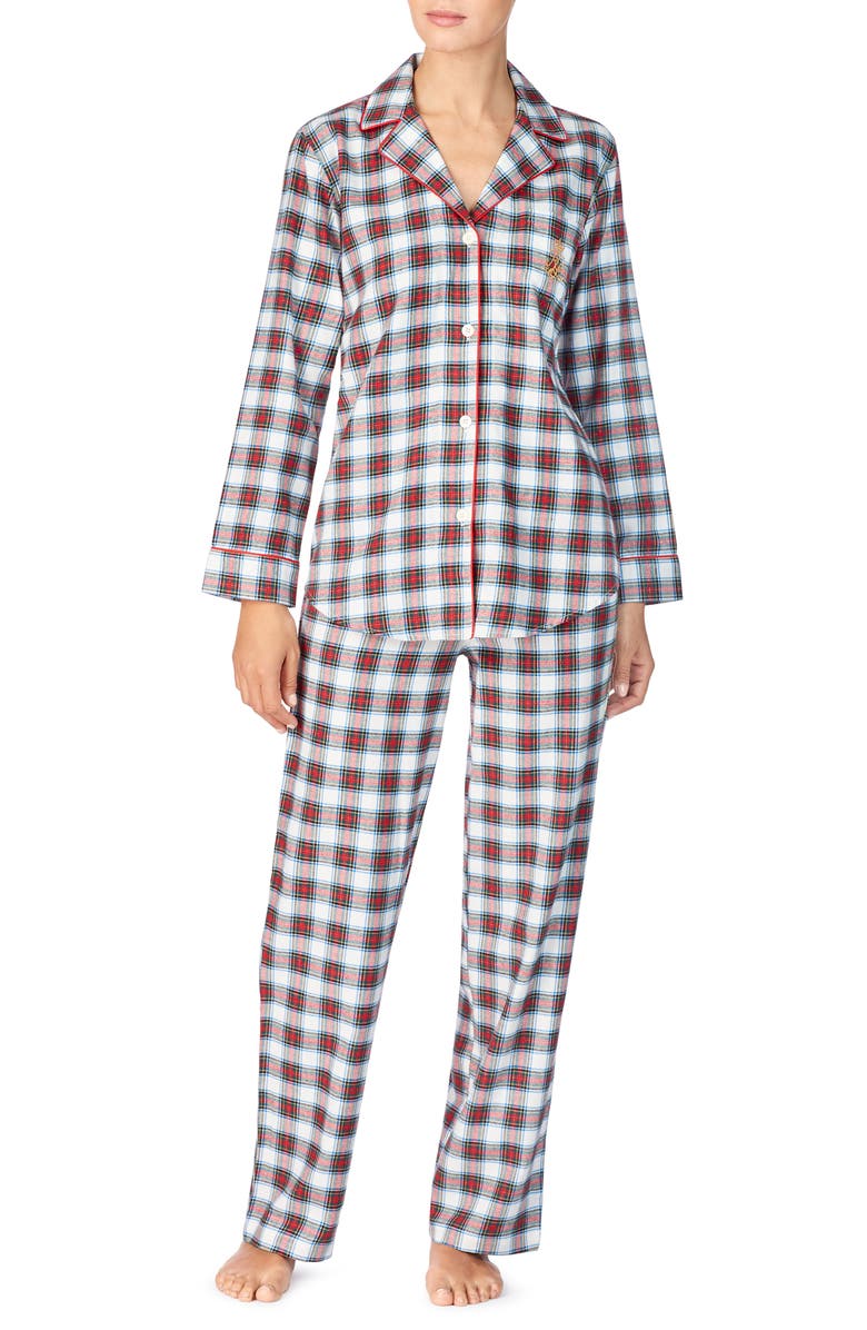 Lauren Ralph Lauren Plaid Cotton Pajamas | Nordstrom