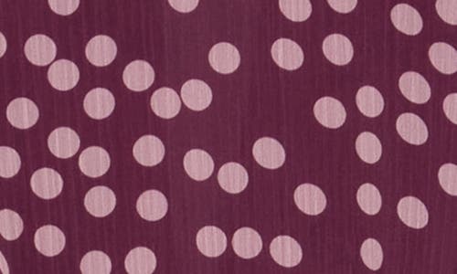 Area Stars Polka Dot Long Sleeve Chiffon Dress In Multi