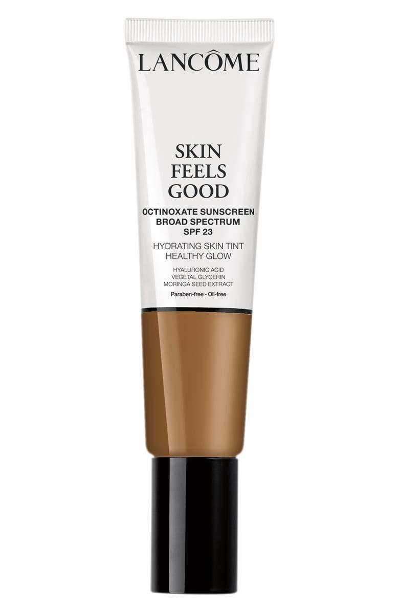 Lancôme Skin Feels Good Hydrating Skin Tint Healthy Glow Foundation SPF 23, Main, color, 12W Sunny Amber