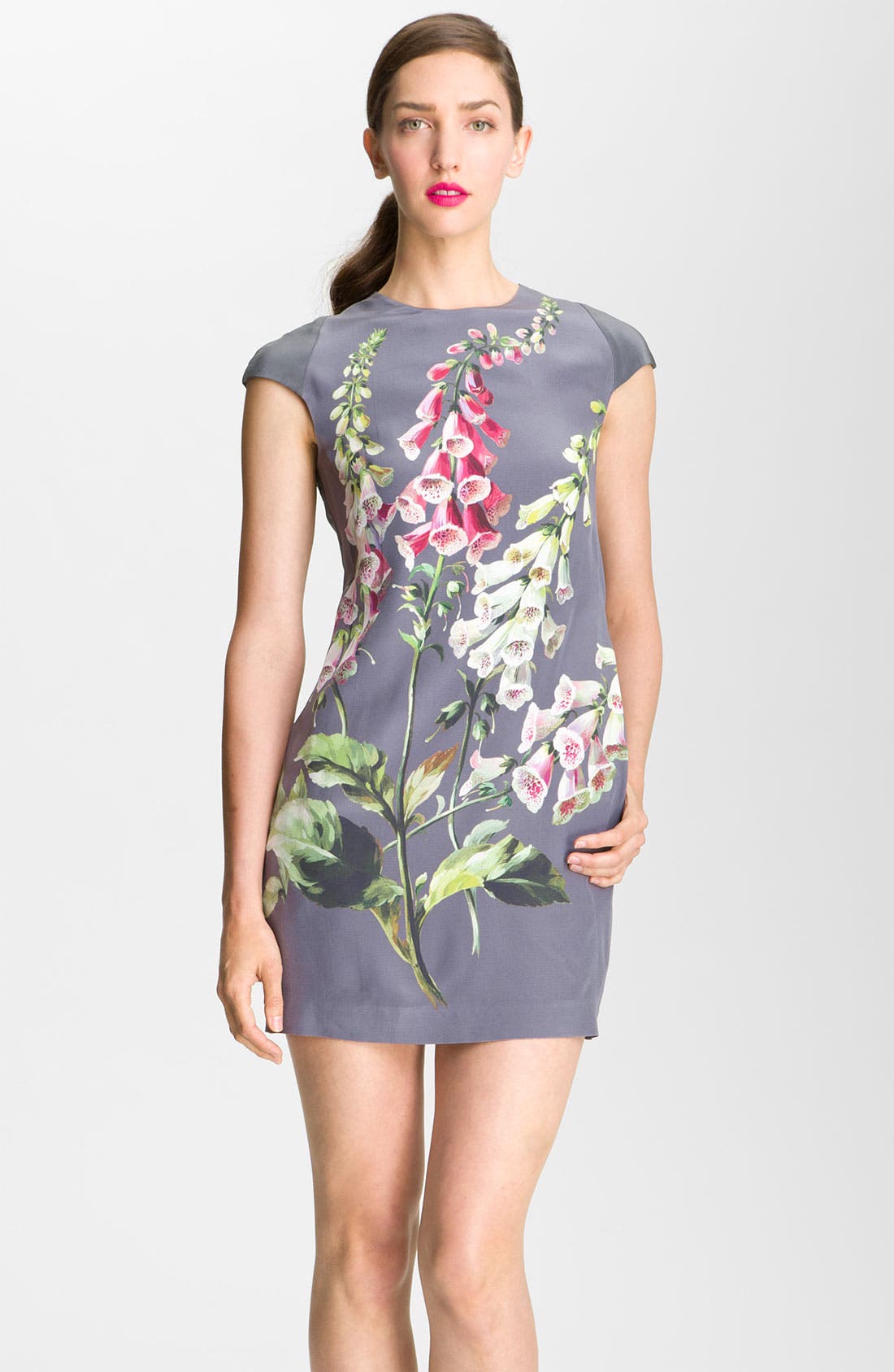 Ted Baker London Foxglove Print Silk Dress Nordstrom