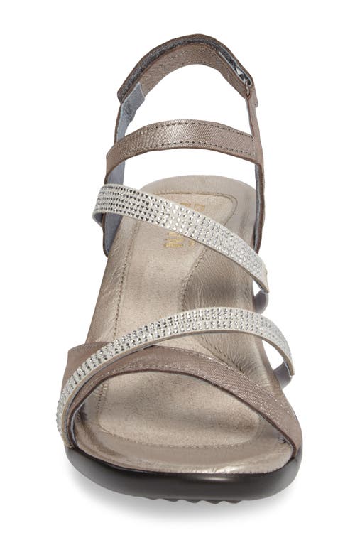 Naot Innovate Sandal In Silver/beige Leather