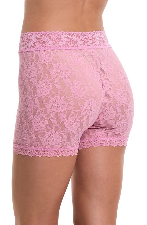 Hanky Panky Signature Lace Boxer Brief In Tea Cake Pink
