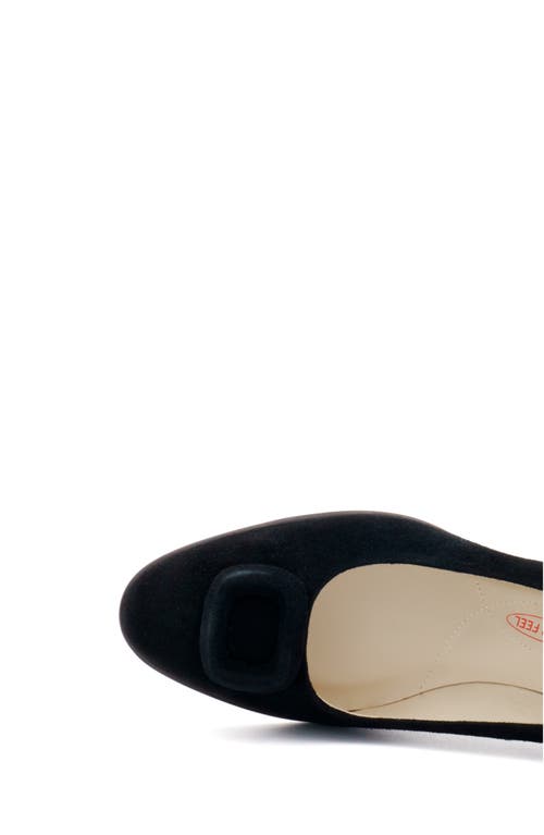 Amalfi By Rangoni Lavinia Block Heel Pump In Black Cashmere