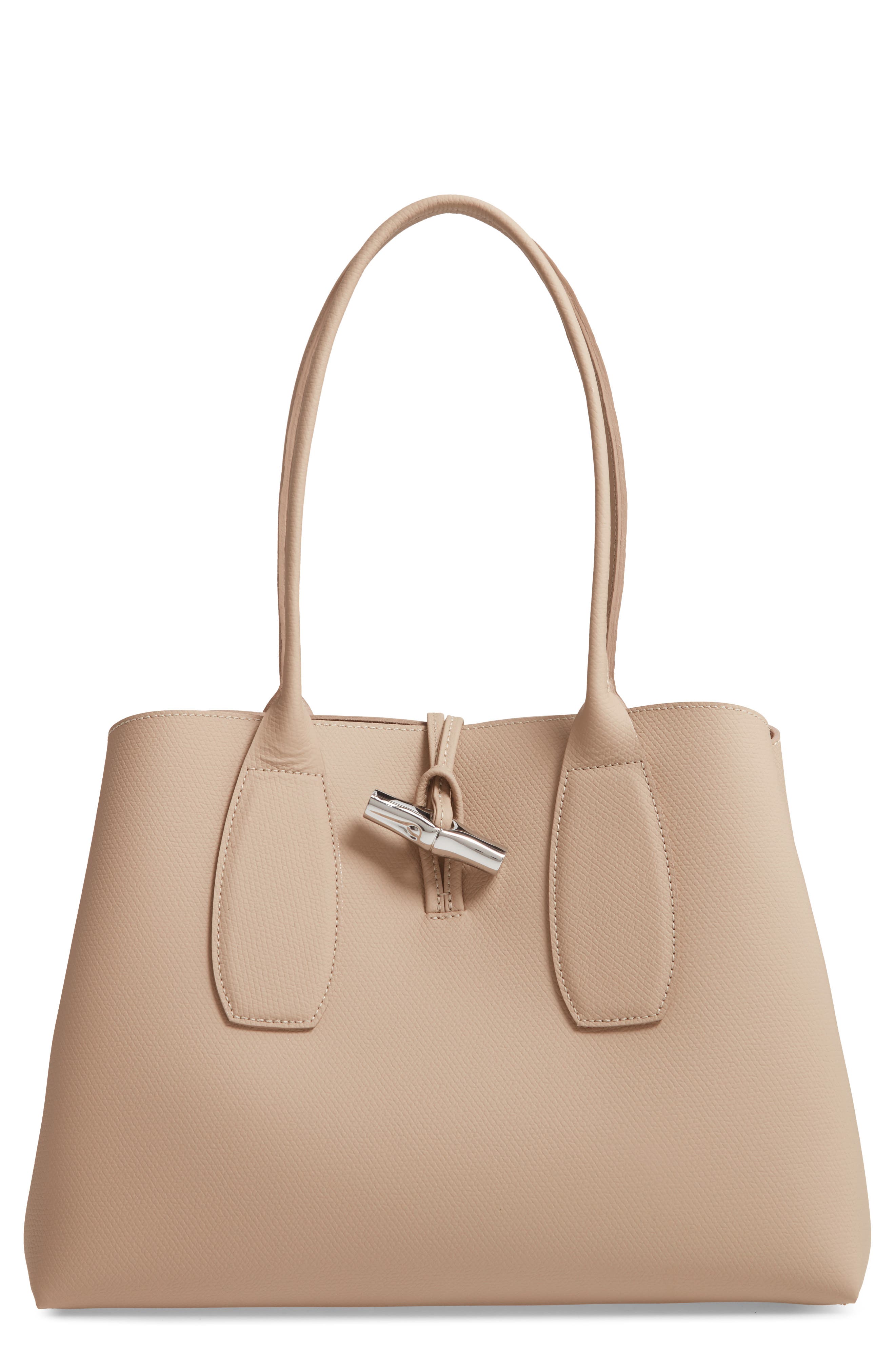 longchamp brown leather shoulder bag