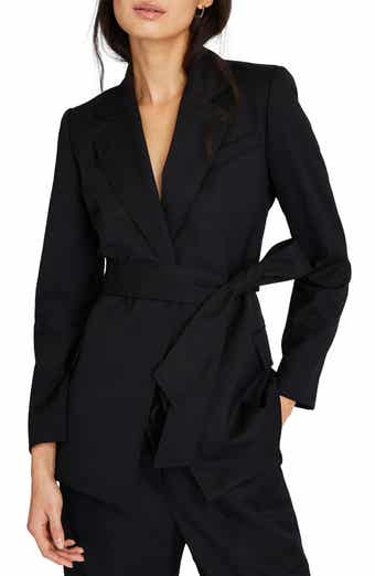 Lambskin Accent Fitted Blazer - Ready-to-Wear 1A9SN0