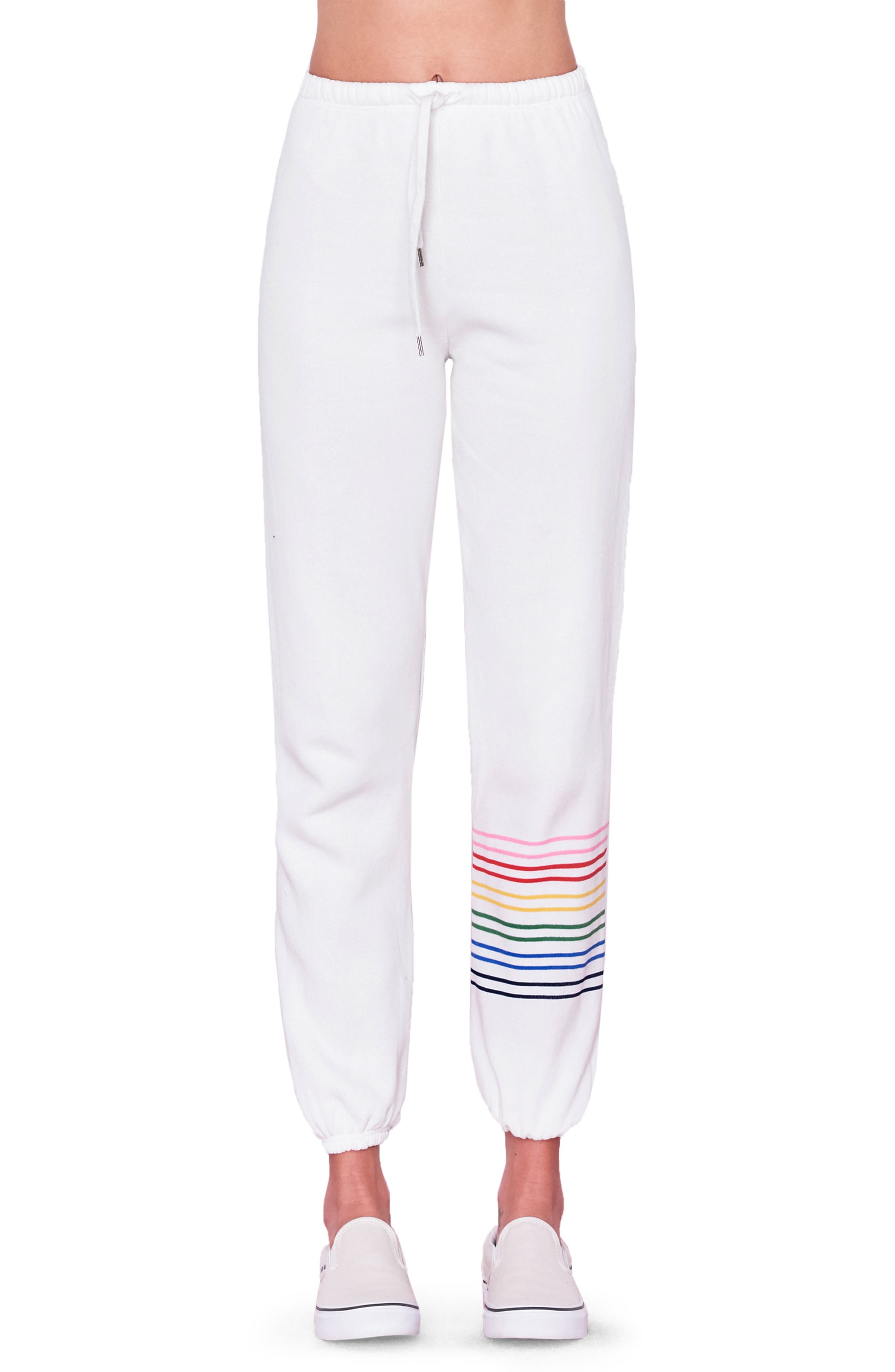 sundry rainbow sweatpants