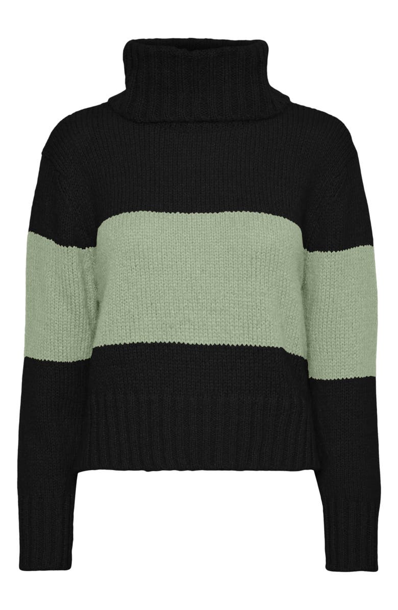 Romantiek binden ontslaan VERO MODA Colorblock Turtleneck Sweater | Nordstrom