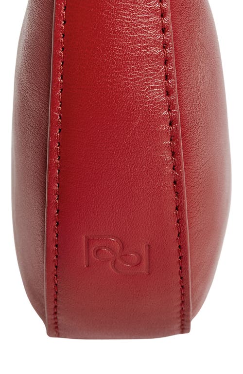 Shop Reformation Mini Rosetta Leather Shoulder Bag In Lipstick Leather