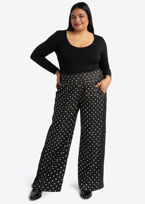 See Rose Go Wide Leg Timeless Dot Pant Plus Size In Timeless Dot