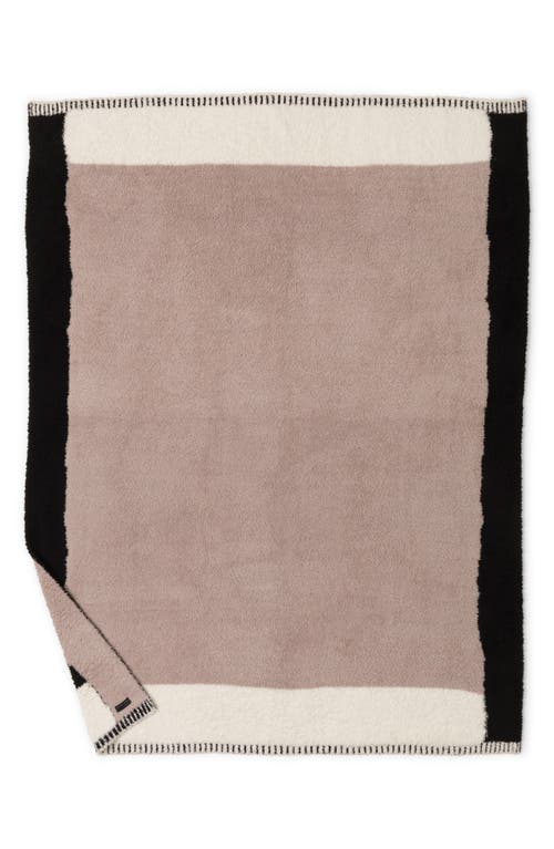 Barefoot Dreams Cozychic Color Block Throw In Taupe Multi