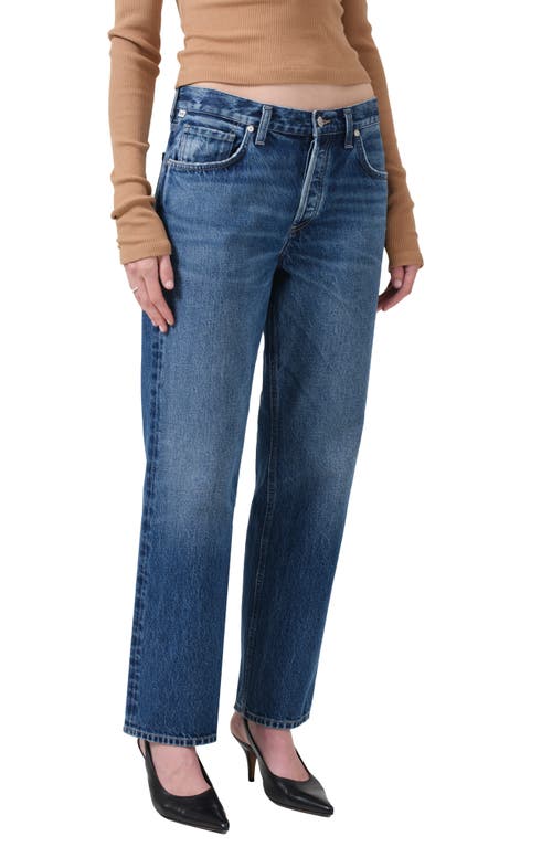 Shop Citizens Of Humanity Neve Low Slung Relaxed Distressed Nonstretch Regenerative Cotton Jeans In Claremont