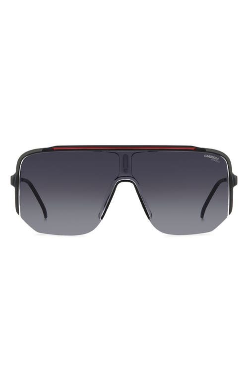 Carrera Eyewear 99mm Oversize Shield Sunglasses In Blue