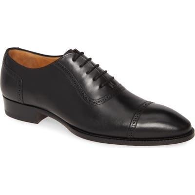 Mezlan Belgrade Cap Toe Oxford, Black