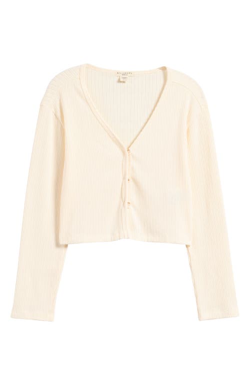 BILLABONG BILLABONG LANA POINTELLE STITCH BUTTON-UP TOP