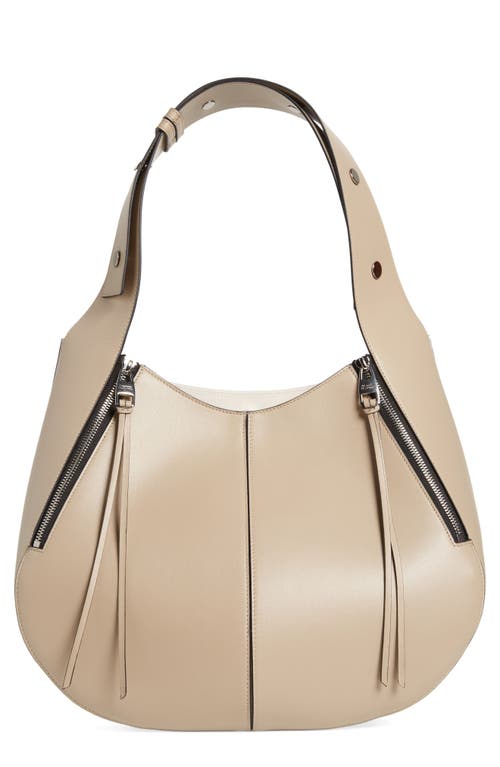 Alexander McQueen The Skull Leather Hobo Bag in Camel at Nordstrom