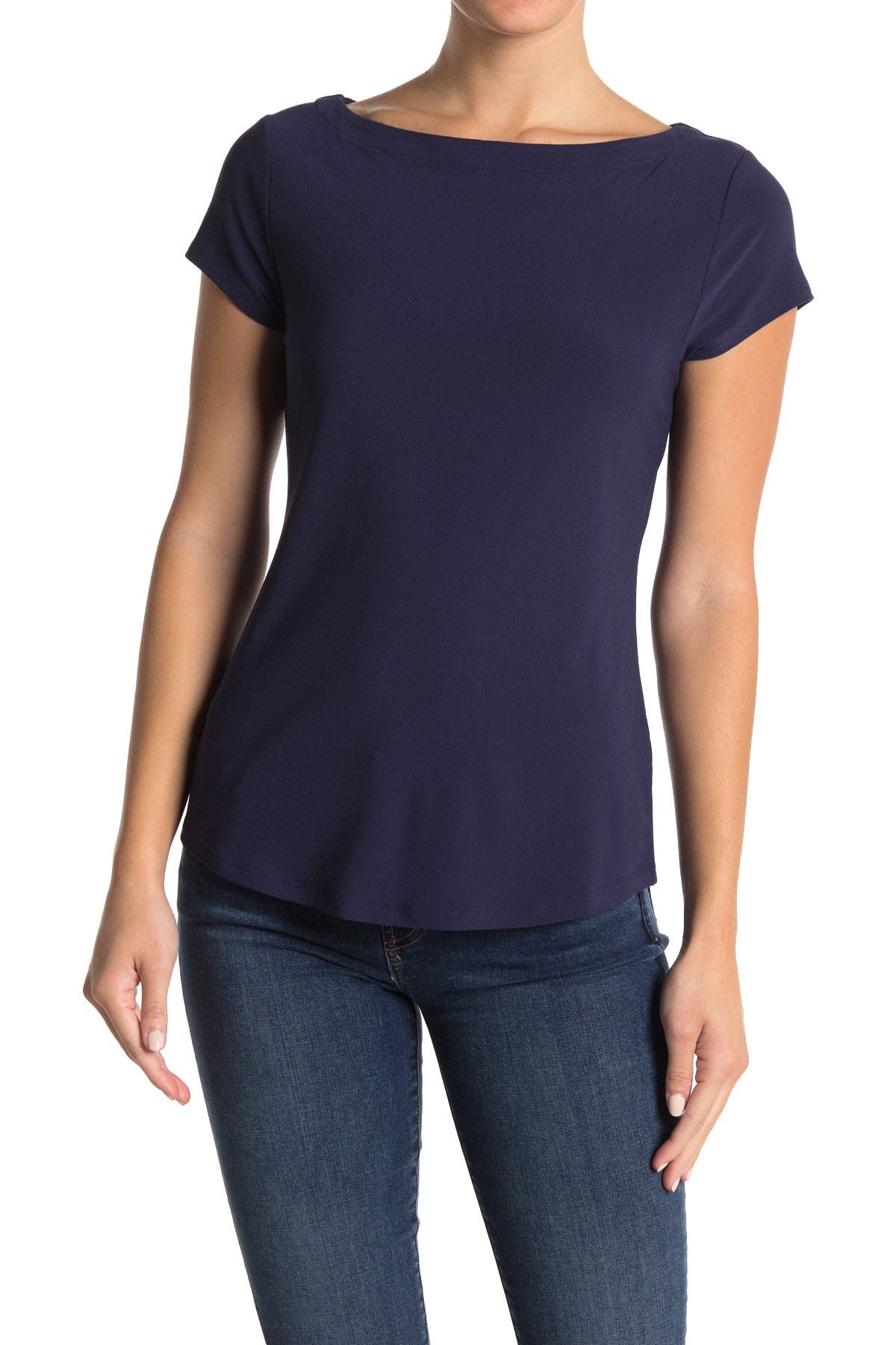 Halogen | Boatneck Cap Sleeve T-Shirt | Nordstrom Rack