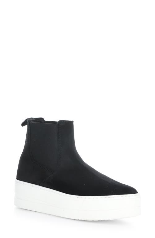 Shop Bos. & Co. Mott Platform Boot In Black Suede/roc Metal