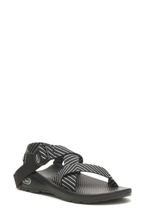 Mega Z/Cloud Sport Sandal in Black/White