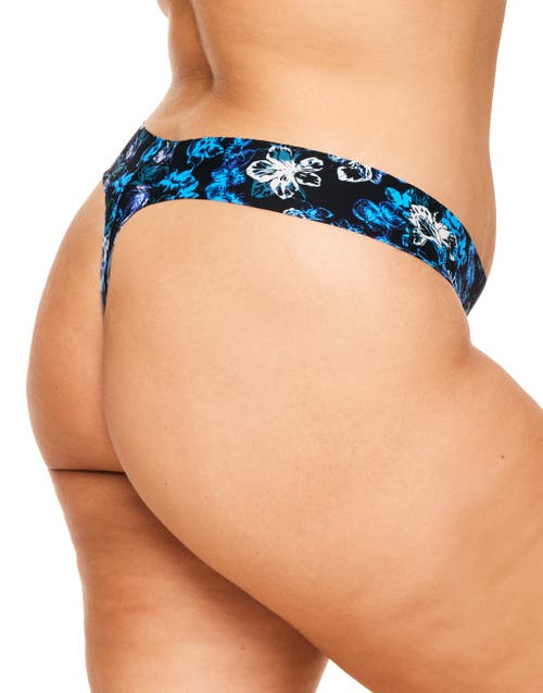 Shop Adore Me Francine Thong Panties In Floral Black