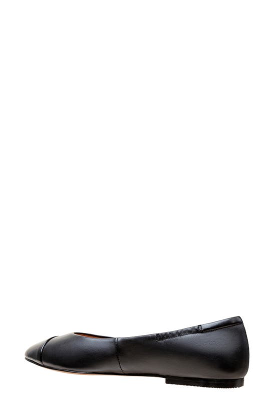 Linea Paolo Nolan Cap Toe Ballet Flat In Black
