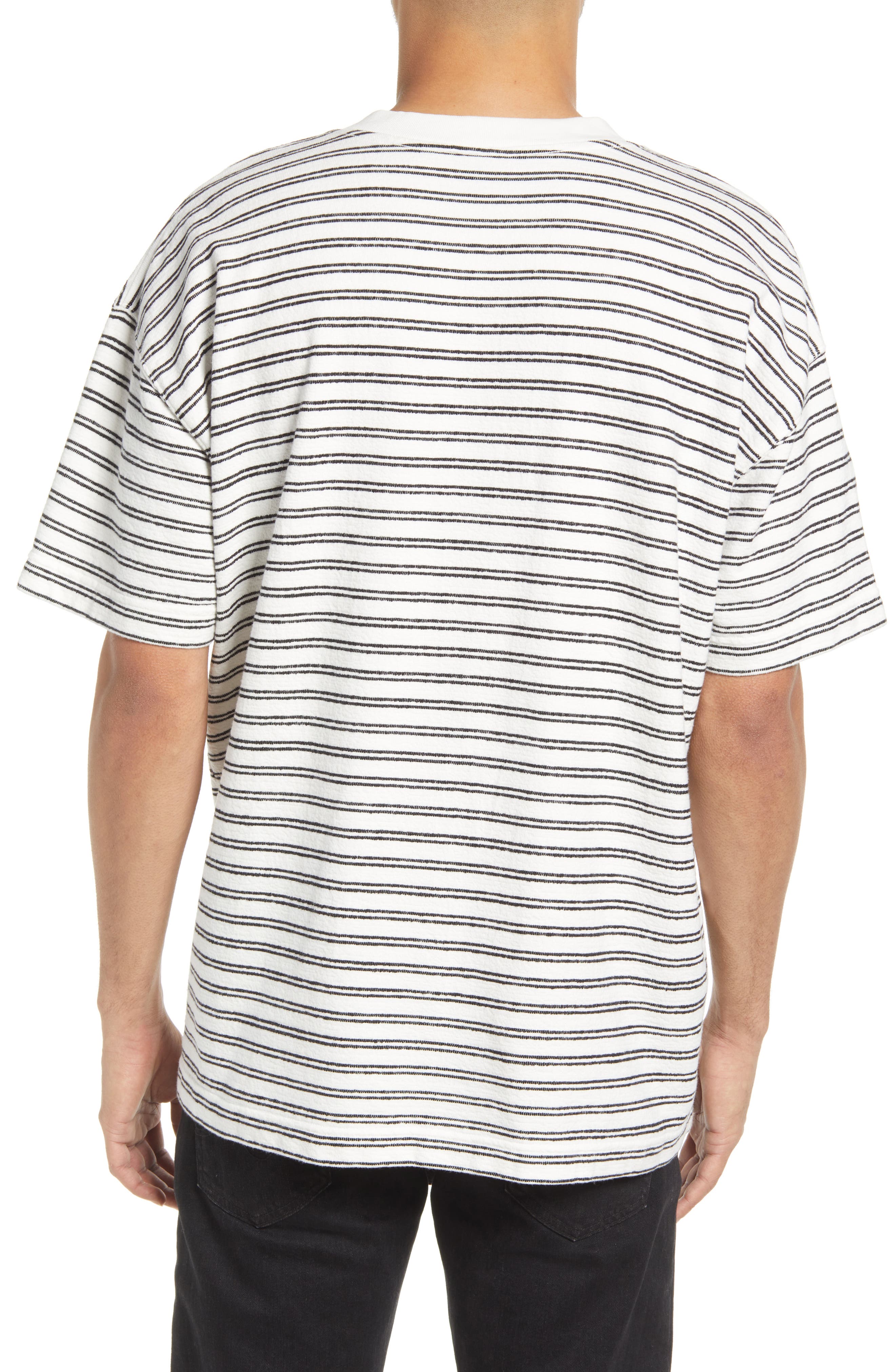 all saints striped t shirt