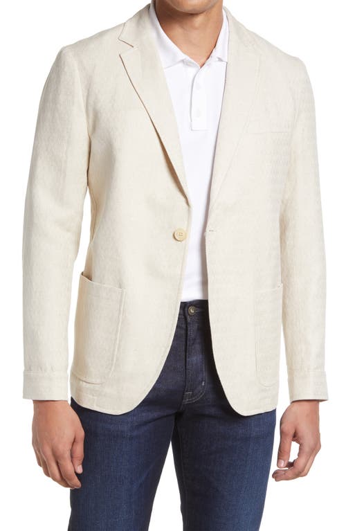 Oliver Spencer Fairway Hepworth Linen Blend Jacket in Cream