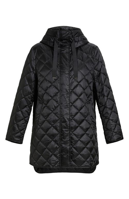 Shop Marina Rinaldi Blasone Water Repellent Quilted Jacket In Black