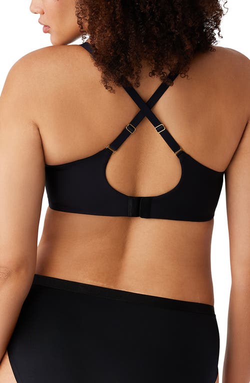 Shop Wacoal Simply Done Wireless Convertible T-shirt Bra In Black